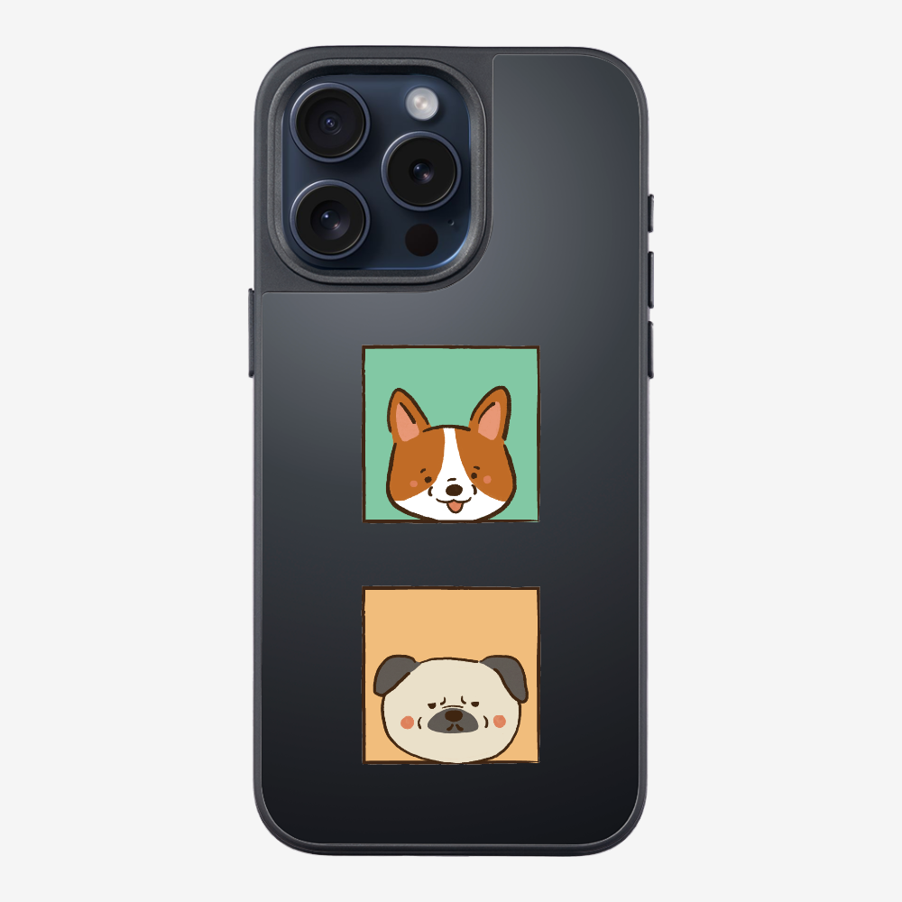 Corgi and Pug Phone Case