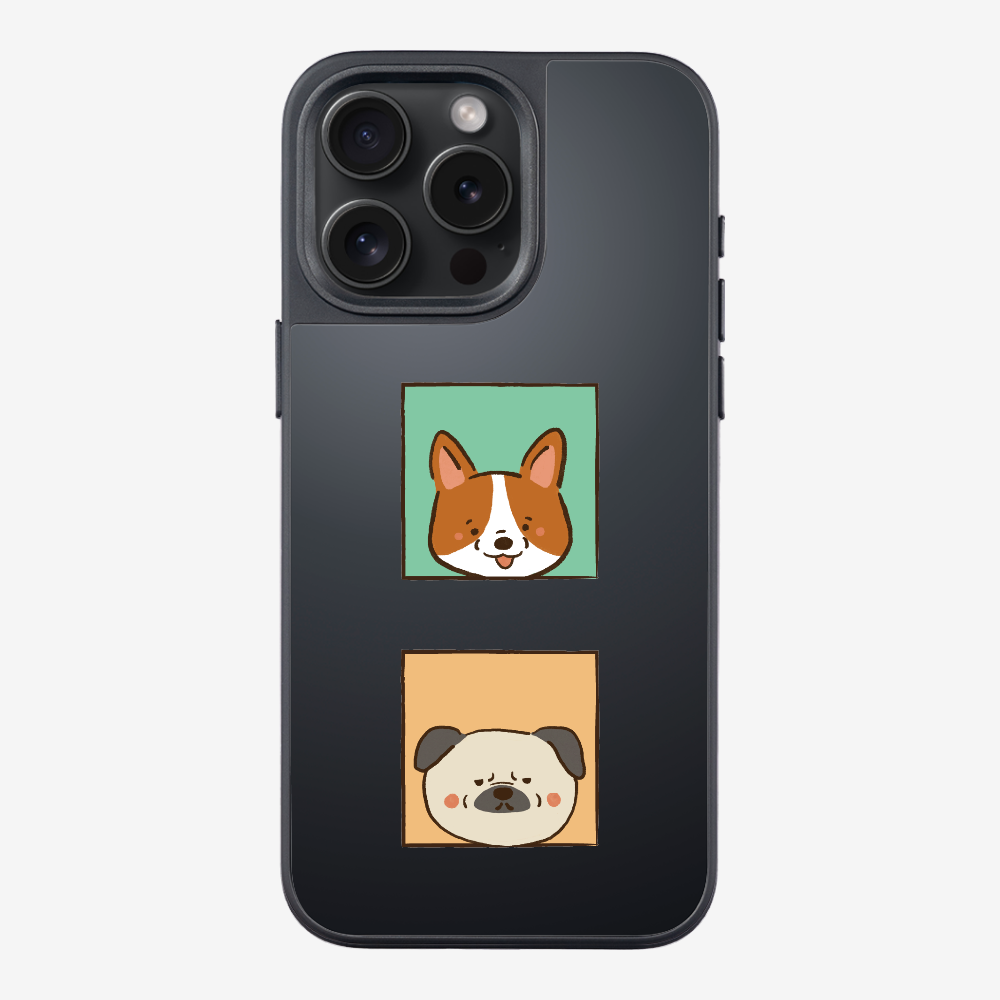 Corgi and Pug Phone Case