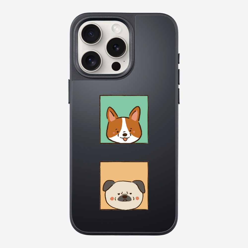 Corgi and Pug Phone Case