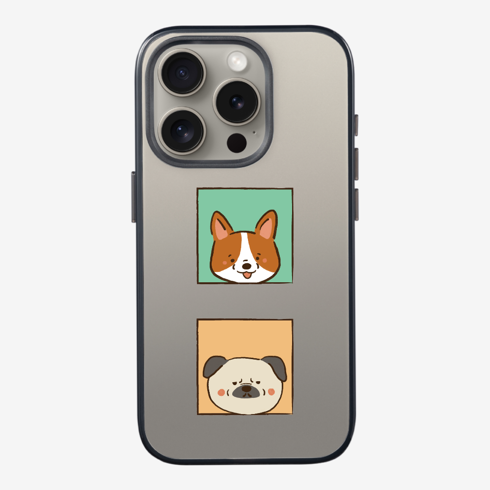 Corgi and Pug Phone Case