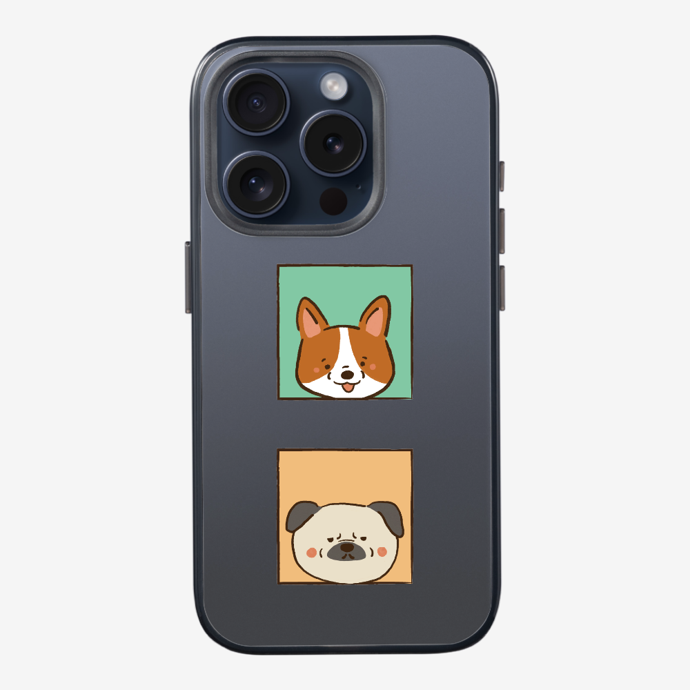 Corgi and Pug Phone Case