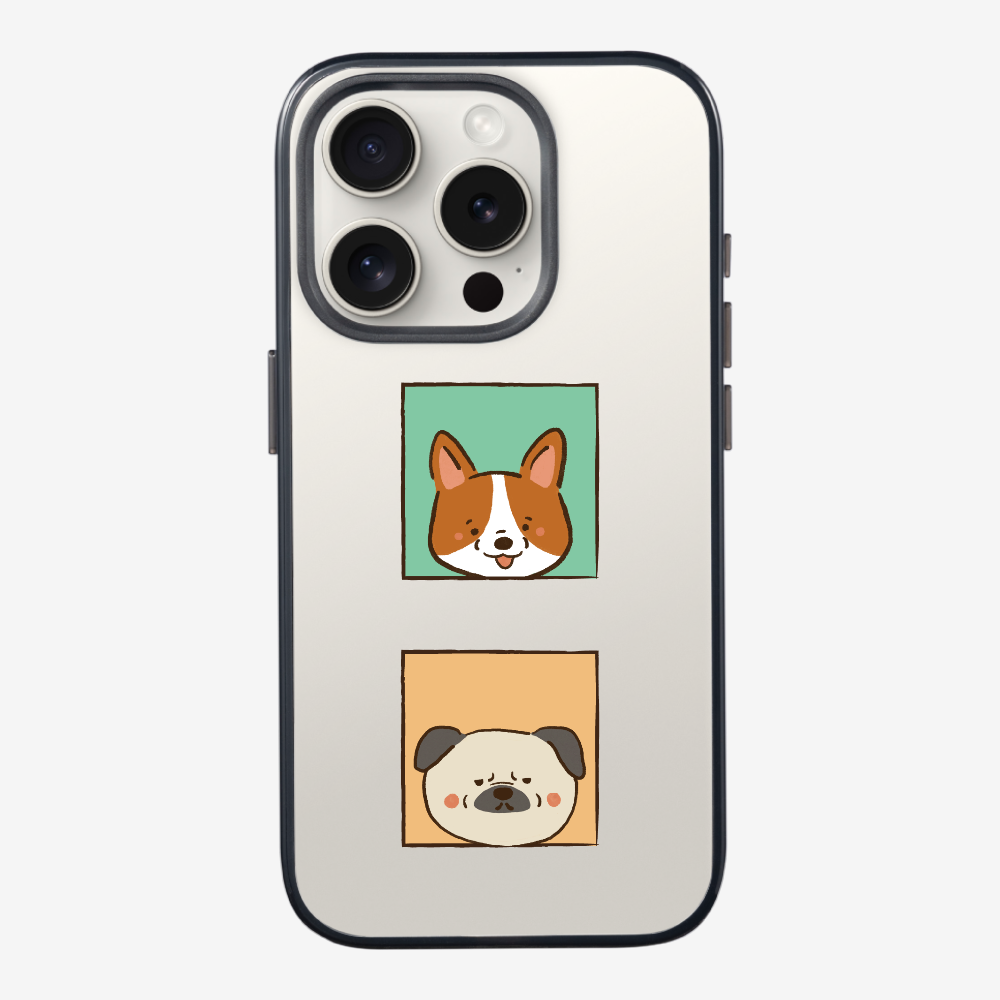 Corgi and Pug Phone Case