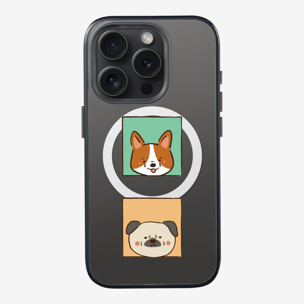 Corgi and Pug Phone Case