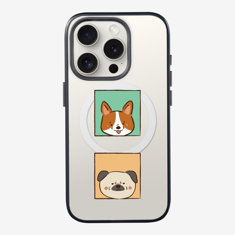 Corgi and Pug Phone Case