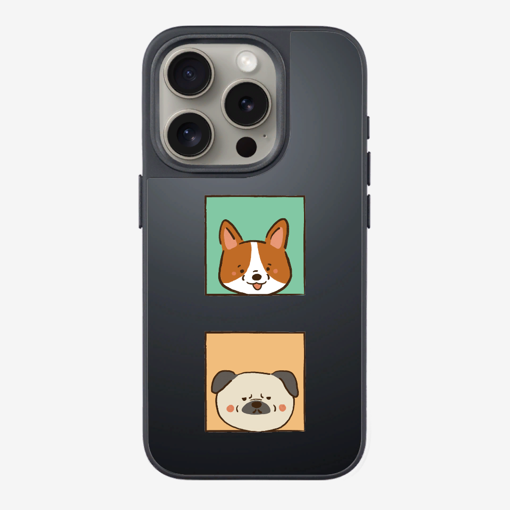 Corgi and Pug Phone Case