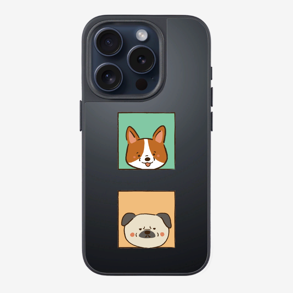 Corgi and Pug Phone Case