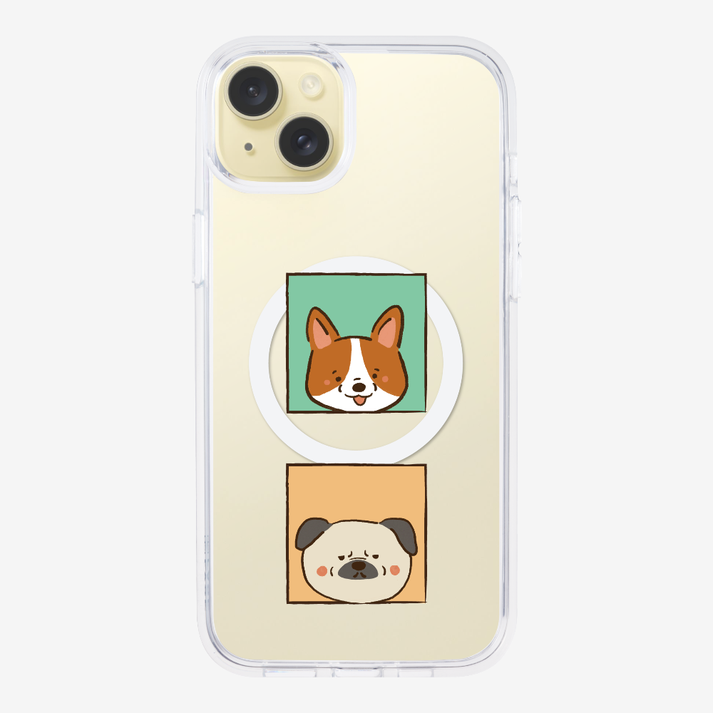 Corgi and Pug Phone Case