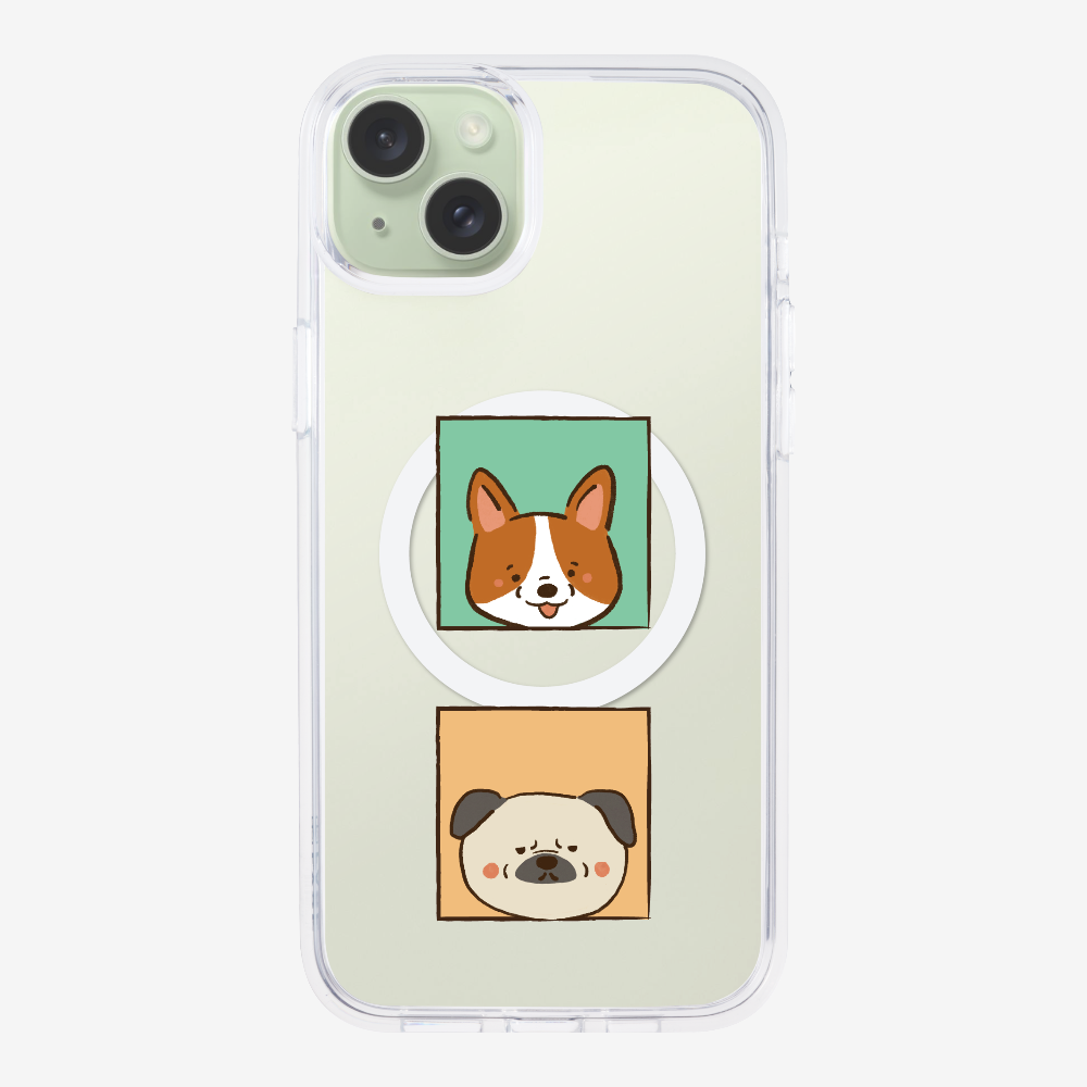 Corgi and Pug Phone Case