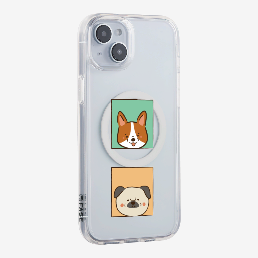 Corgi and Pug Phone Case