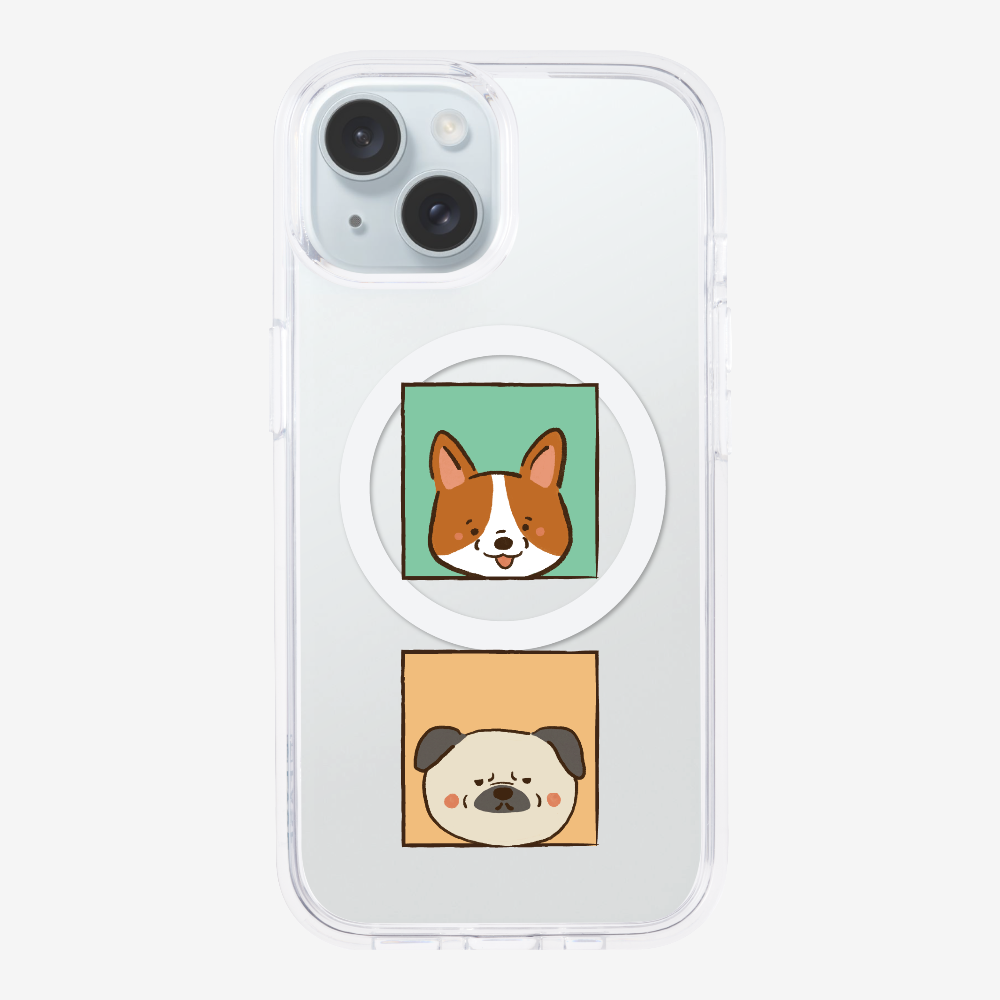 Corgi and Pug Phone Case