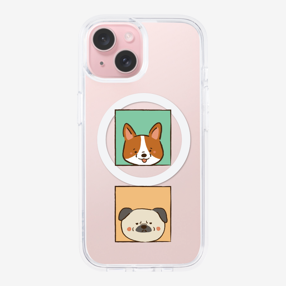 Corgi and Pug Phone Case