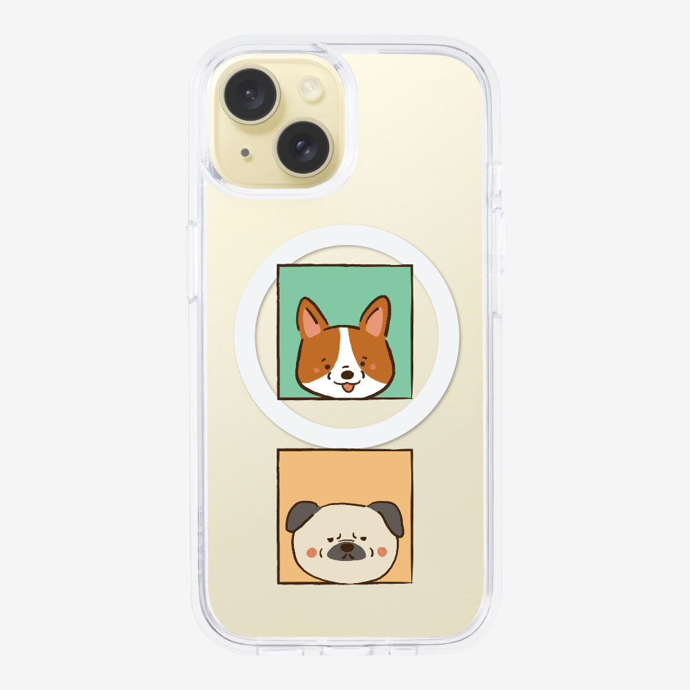 Corgi and Pug Phone Case