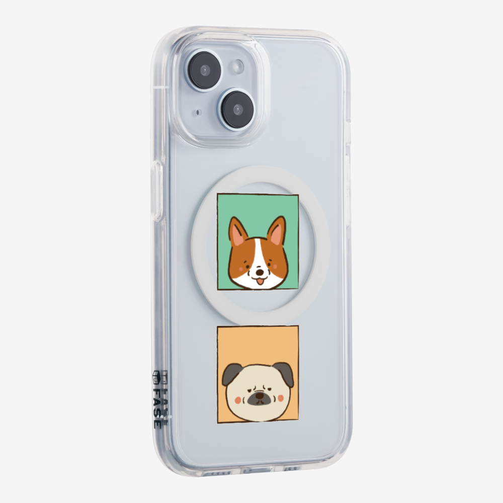 Corgi and Pug Phone Case