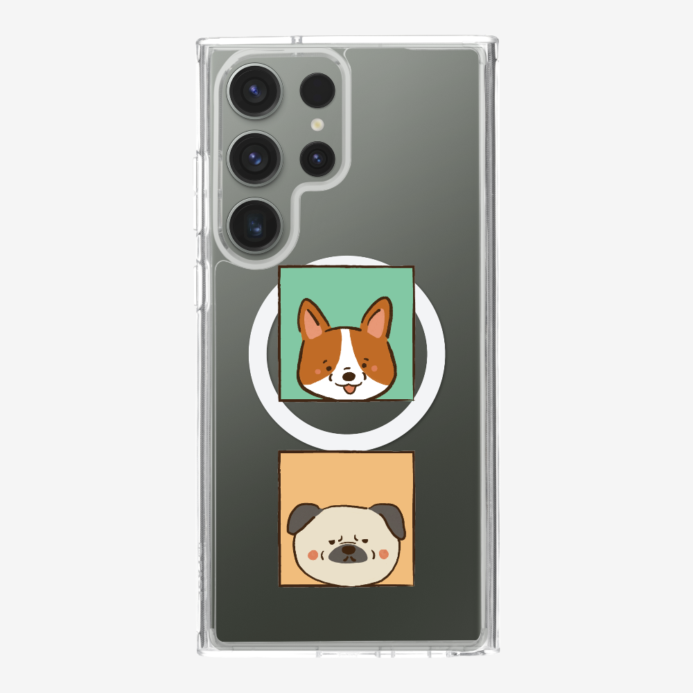 Corgi and Pug Phone Case