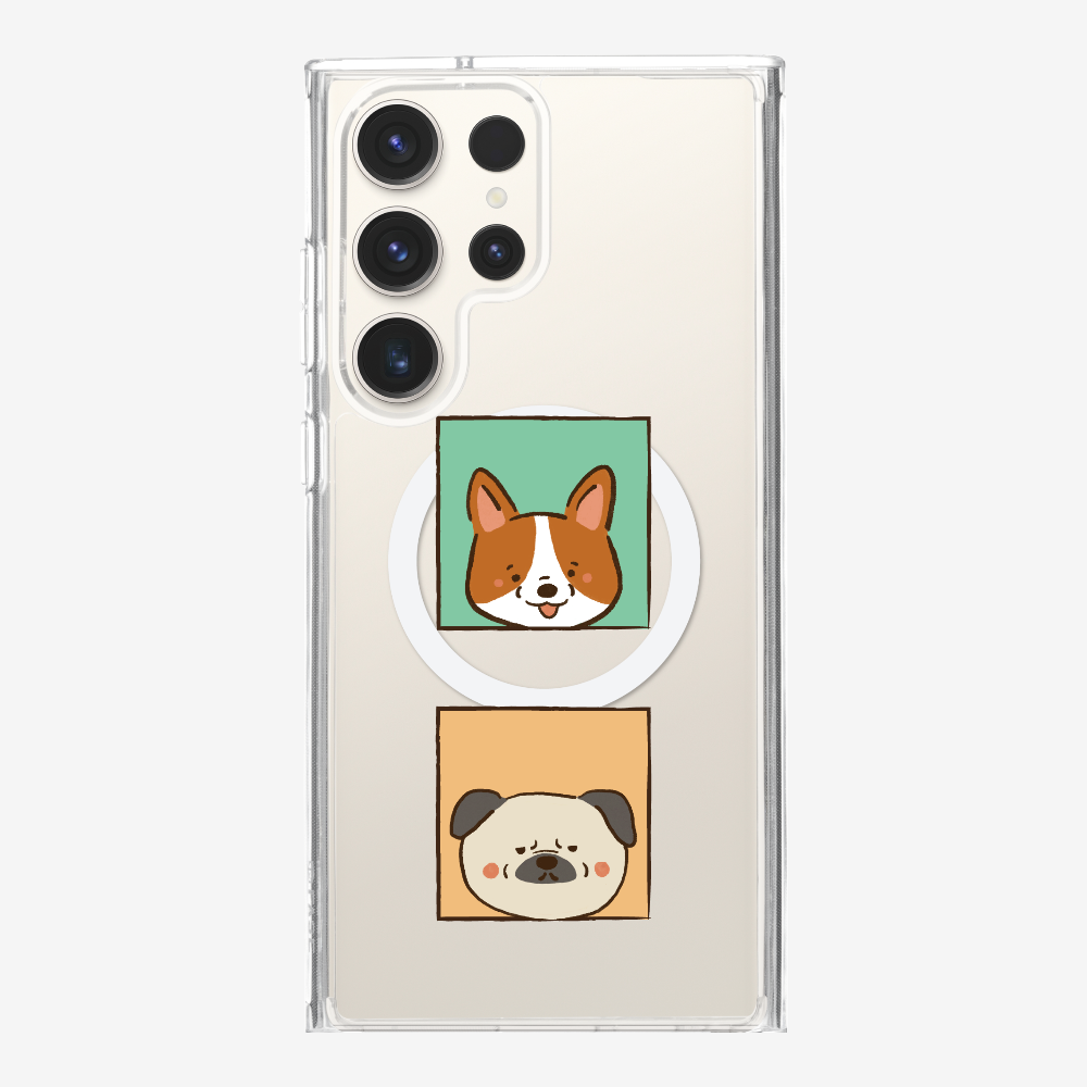 Corgi and Pug Phone Case