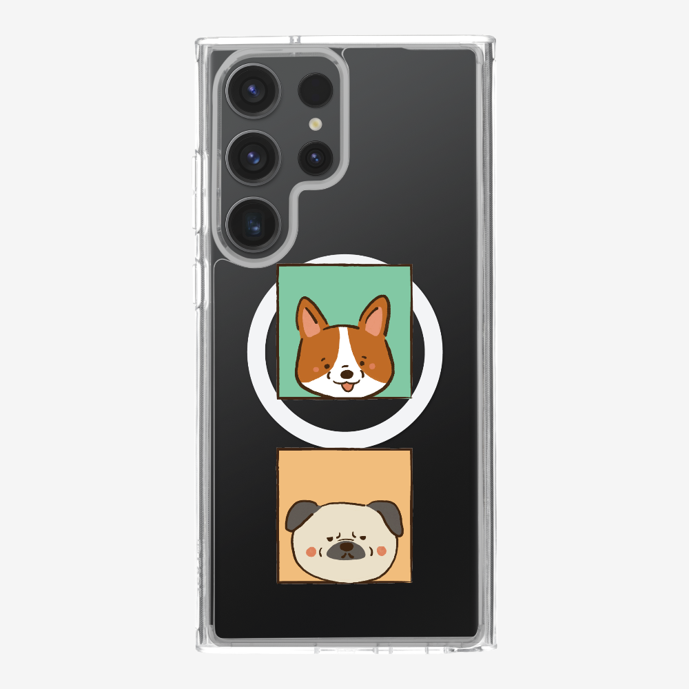 Corgi and Pug Phone Case