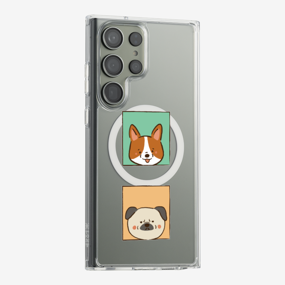 Corgi and Pug Phone Case