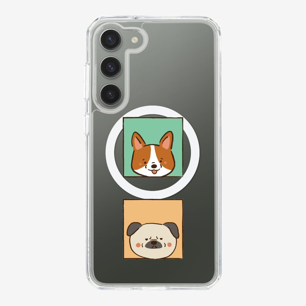 Corgi and Pug Phone Case