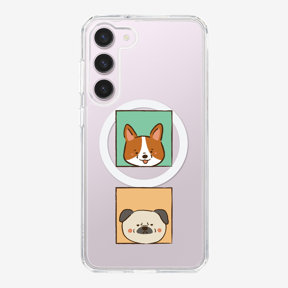 Corgi and Pug Phone Case