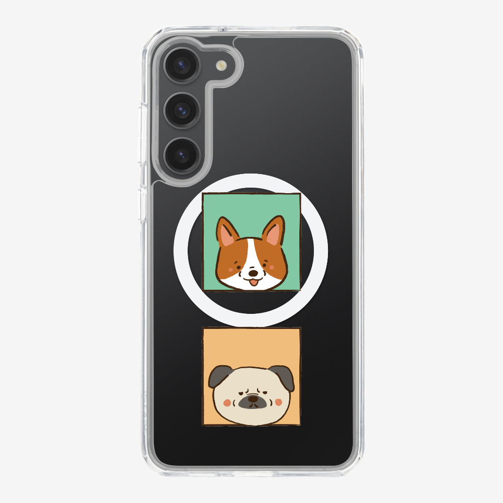 Corgi and Pug Phone Case