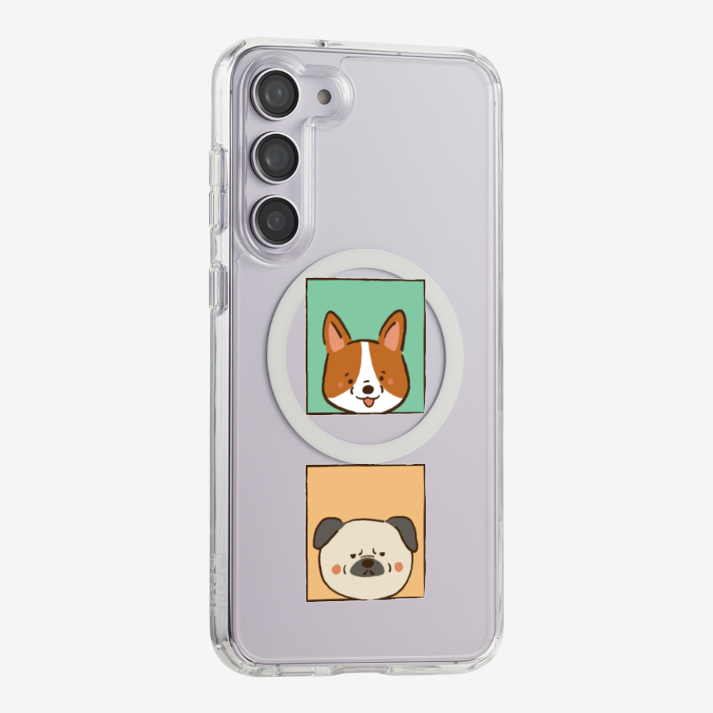 Corgi and Pug Phone Case