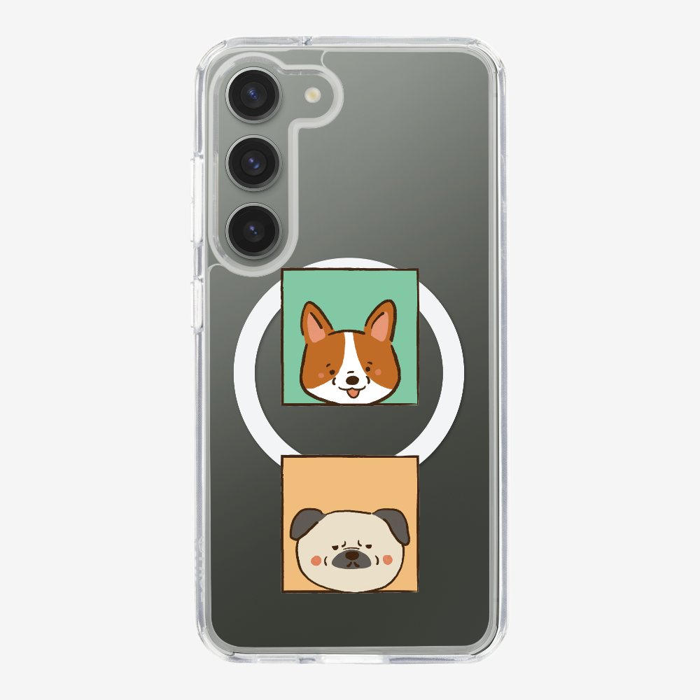 Corgi and Pug Phone Case