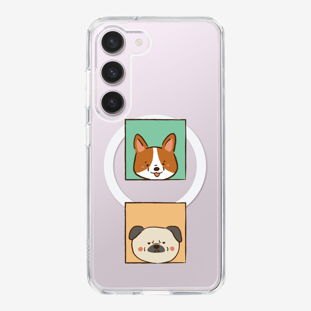 Corgi and Pug Phone Case