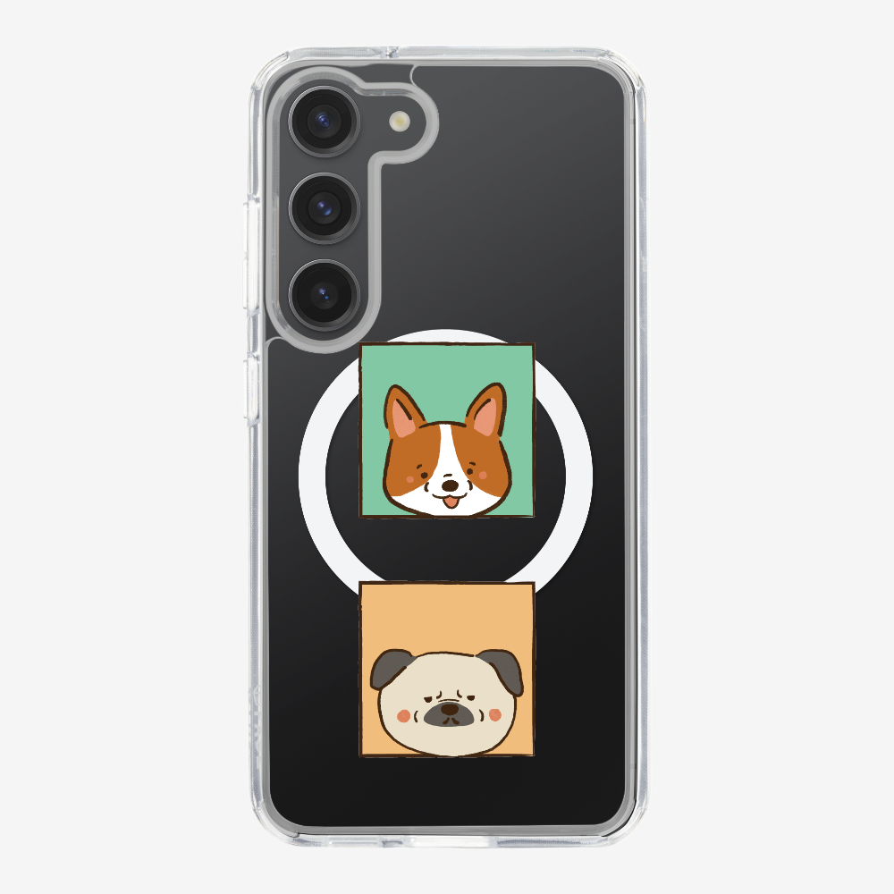 Corgi and Pug Phone Case