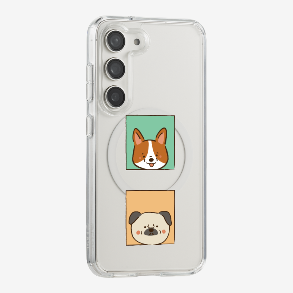 Corgi and Pug Phone Case