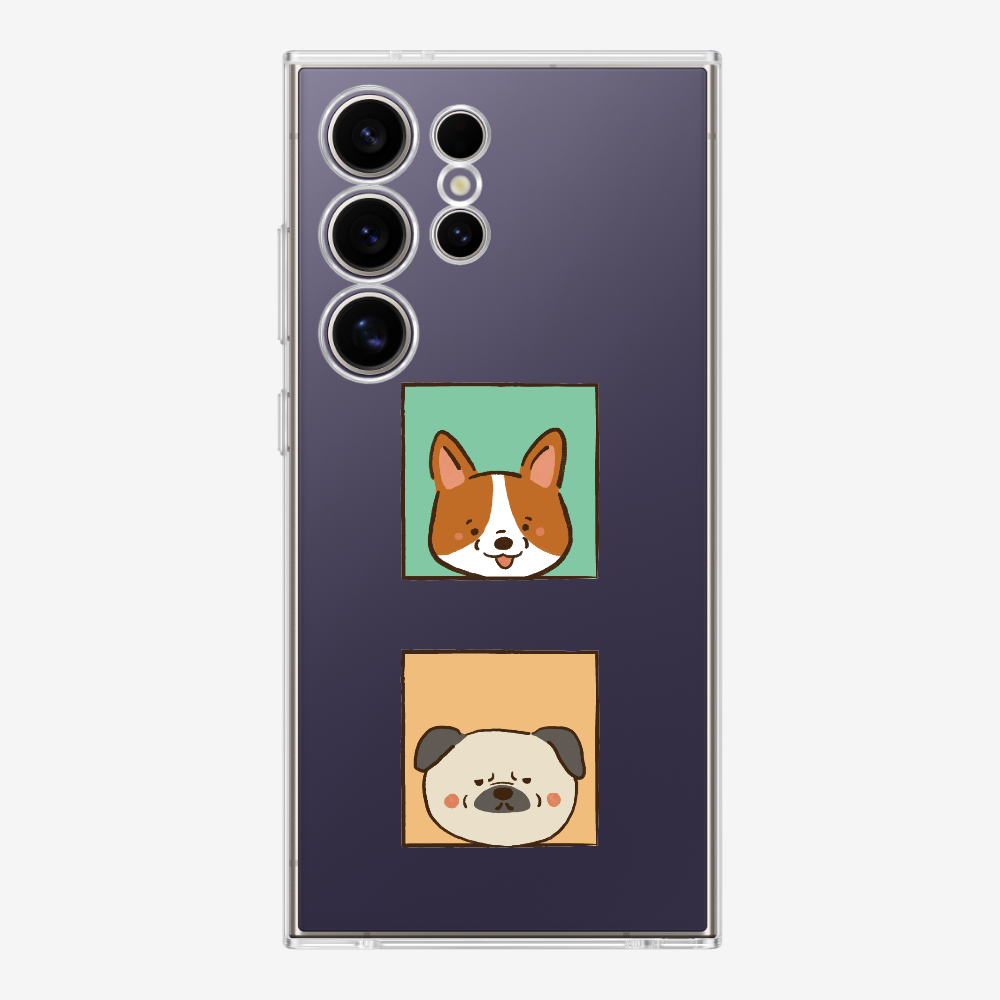 Corgi and Pug Phone Case