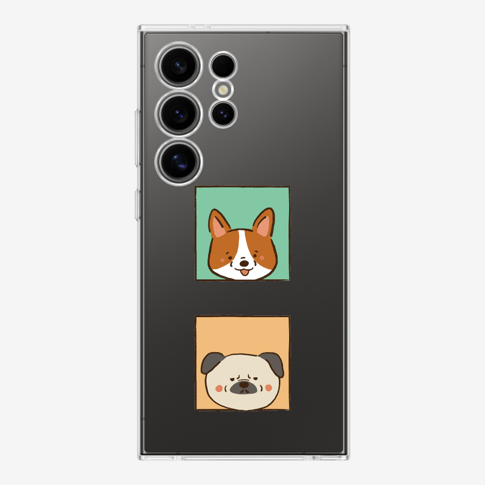 Corgi and Pug Phone Case