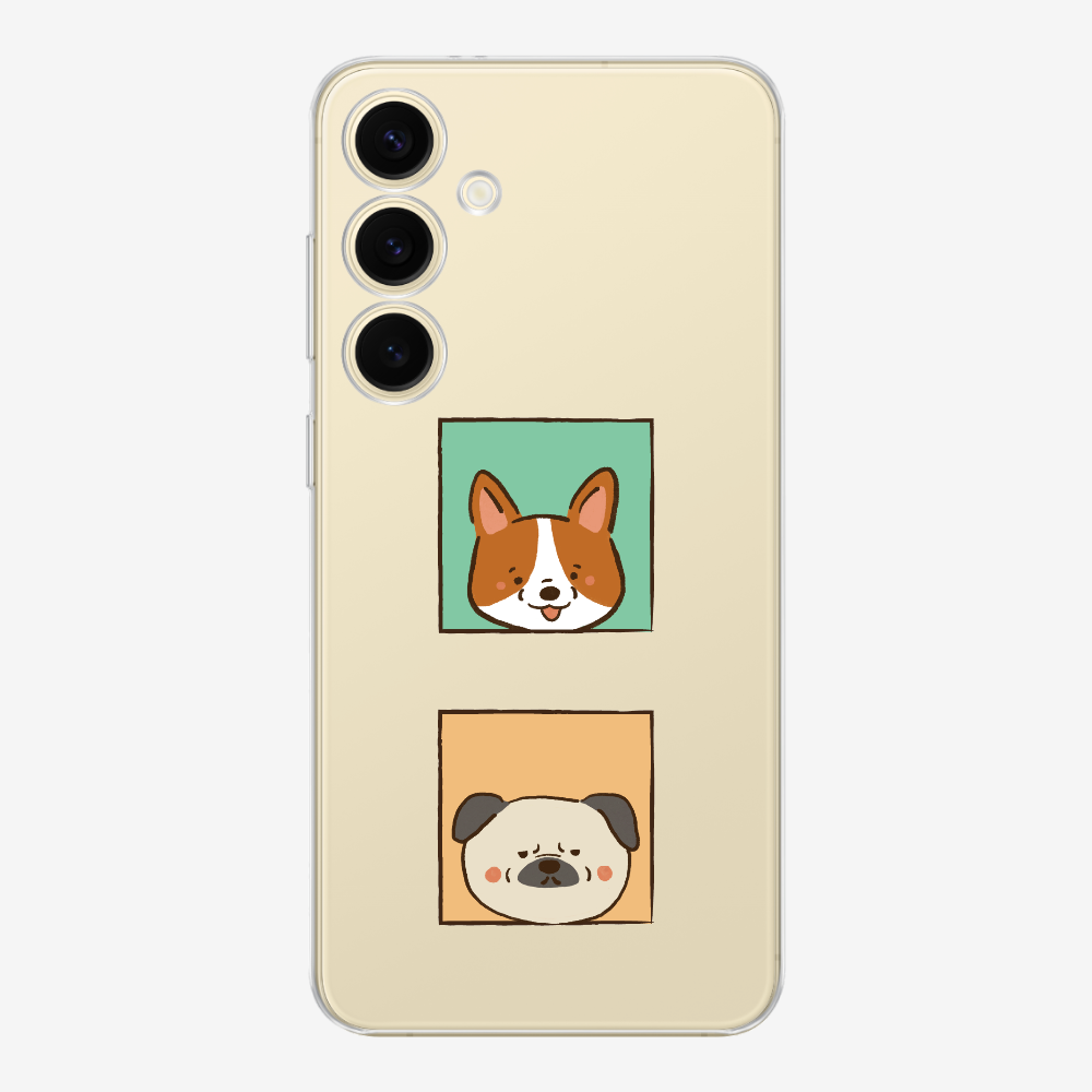 Corgi and Pug Phone Case