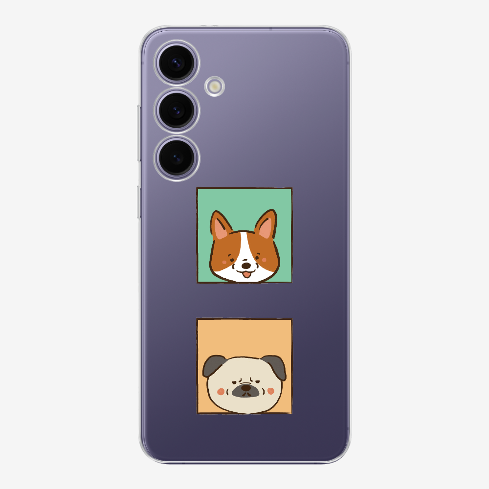 Corgi and Pug Phone Case