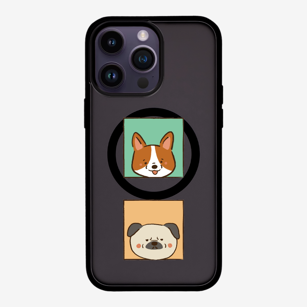 Corgi and Pug Phone Case