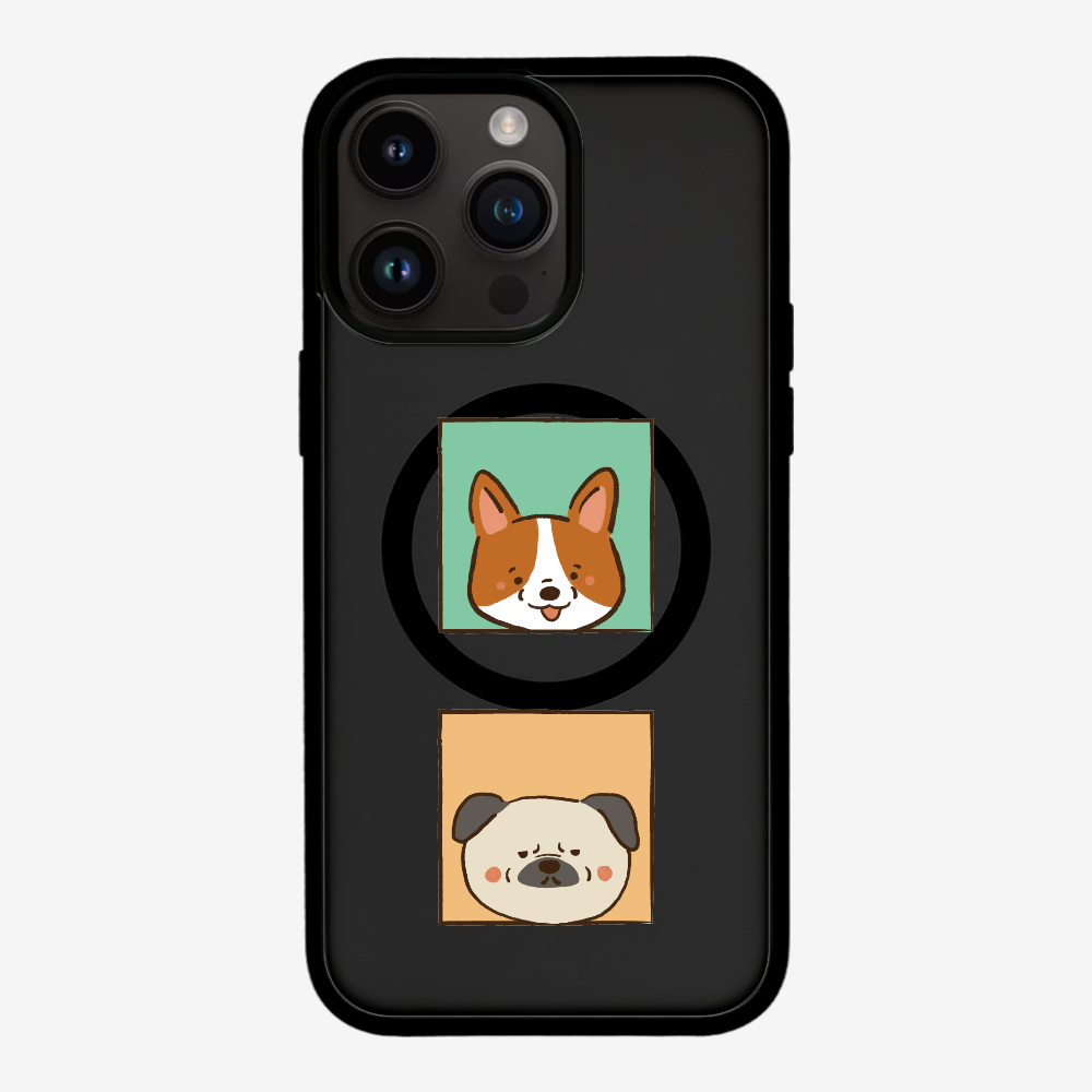 Corgi and Pug Phone Case