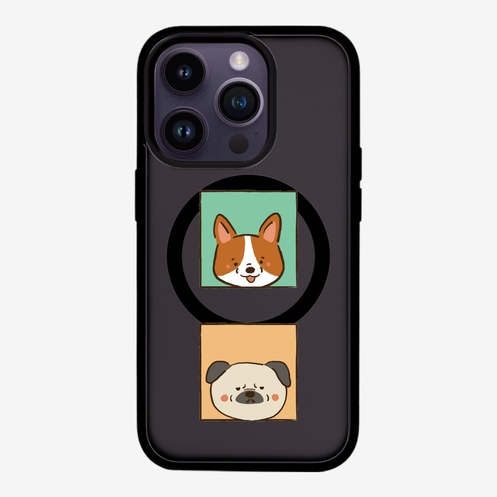 Corgi and Pug Phone Case