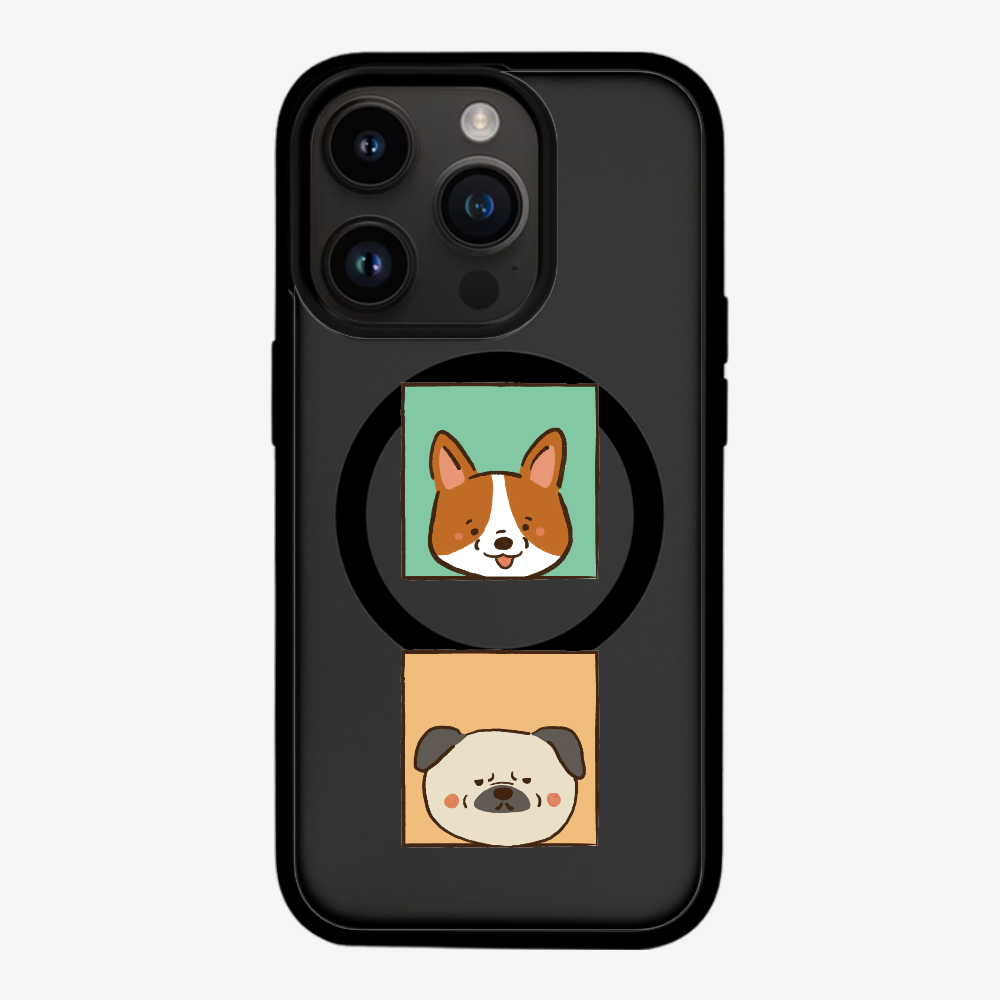 Corgi and Pug Phone Case