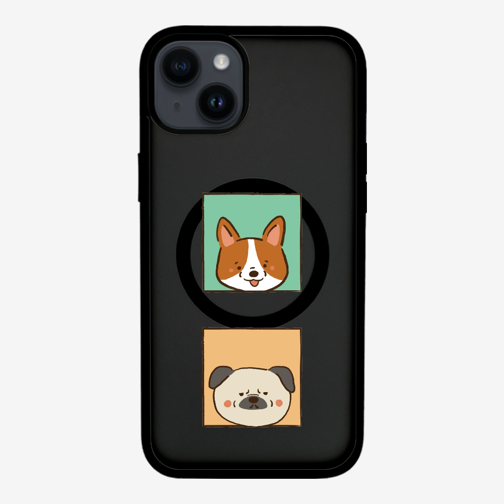 Corgi and Pug Phone Case