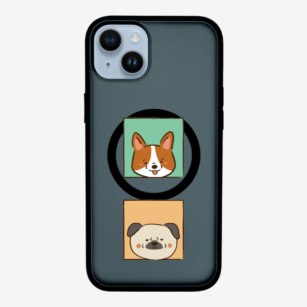 Corgi and Pug Phone Case