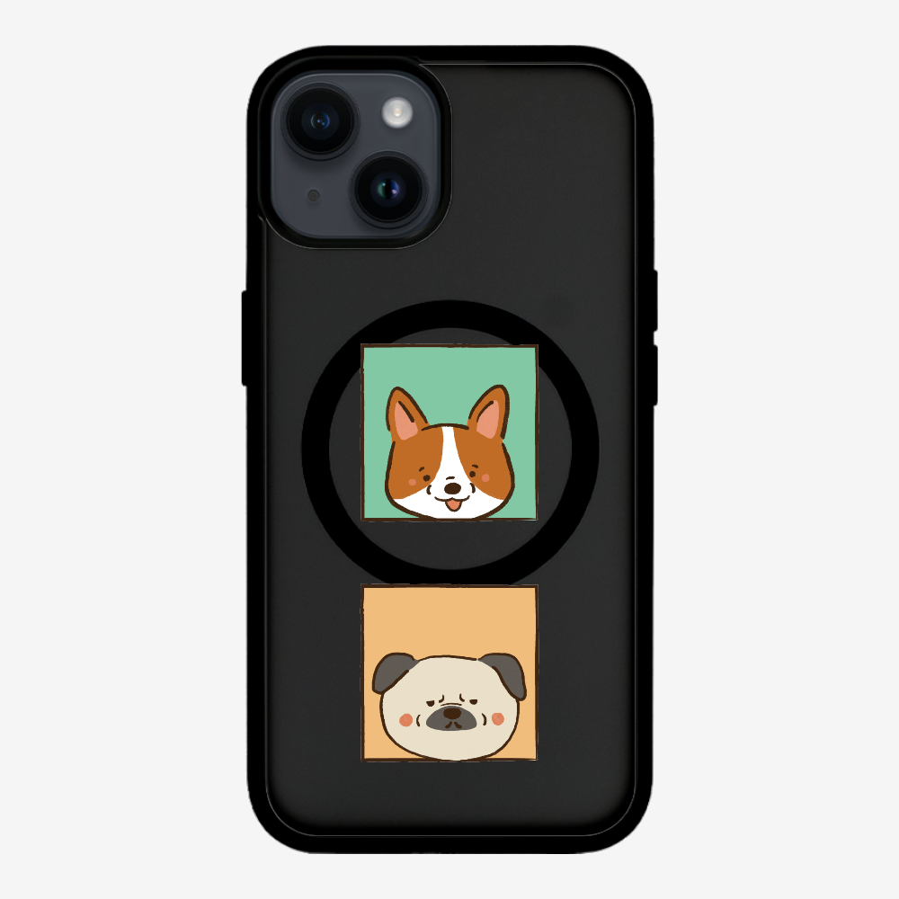 Corgi and Pug Phone Case