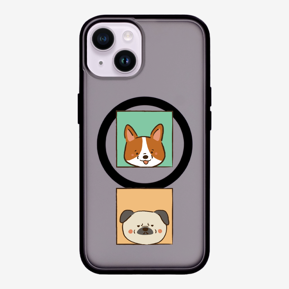 Corgi and Pug Phone Case