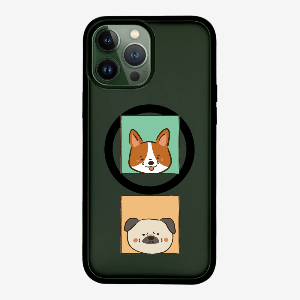 Corgi and Pug Phone Case