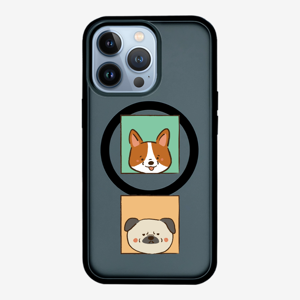 Corgi and Pug Phone Case