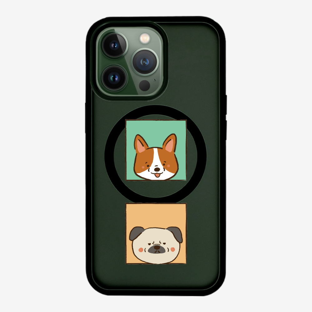 Corgi and Pug Phone Case