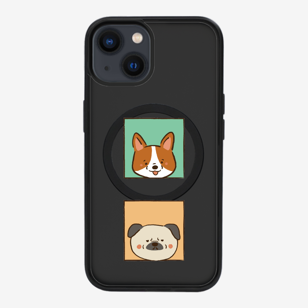 Corgi and Pug Phone Case