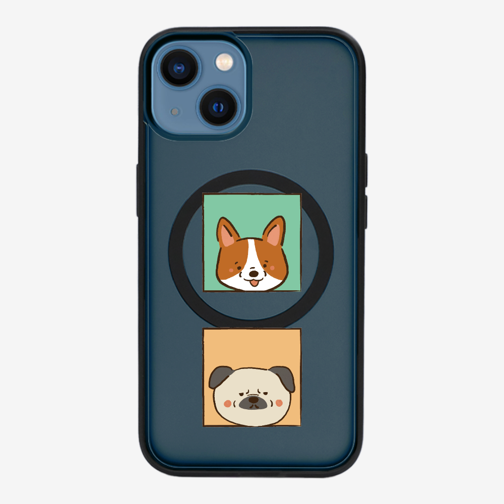 Corgi and Pug Phone Case