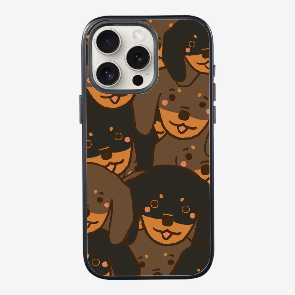 Crowded Dachshund Phone Case