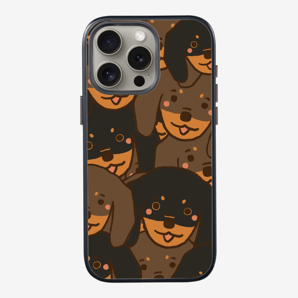 Crowded Dachshund Phone Case