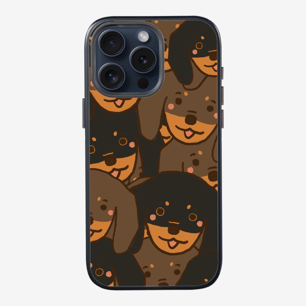 Crowded Dachshund Phone Case