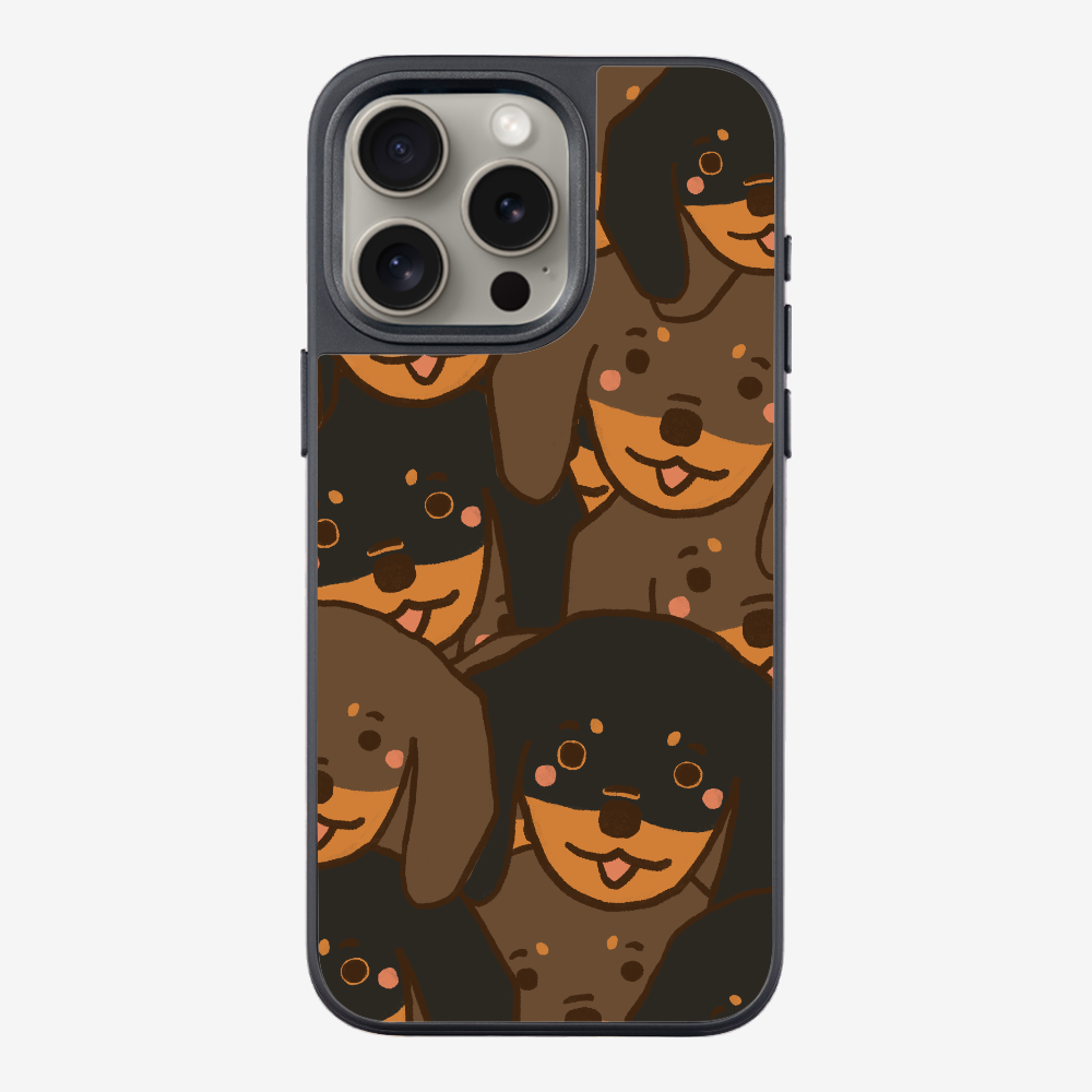 Crowded Dachshund Phone Case